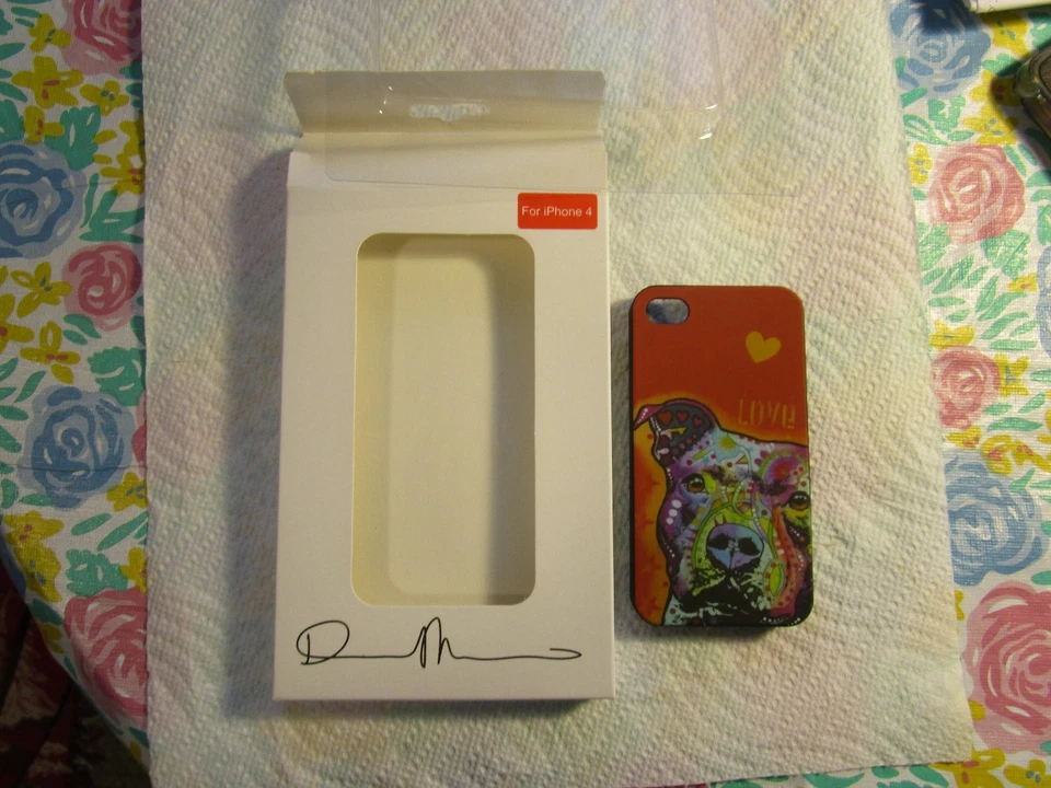 FUNDA RÍGIDA TRASERA OFICIAL DEAN RUSSO [LOVE DOG] PARA APPLE iPHONE 4 Foto 3 de 4