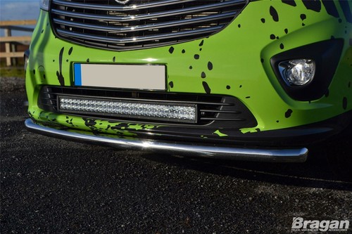Frontspoiler Leiste Typ B für Nissan Primastar 2002 - 2014 Edelstahl Nudge - Bild 2 von 6
