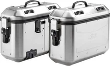 Givi DLMK36APACK2 Dolomiti Monokey Side Case 36L Silver Pair