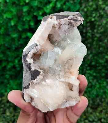 372g Natural Apophyllite, Stilbite, Heulandite on Base Mineral Specimen
