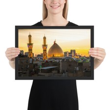 Framed photo paper poster