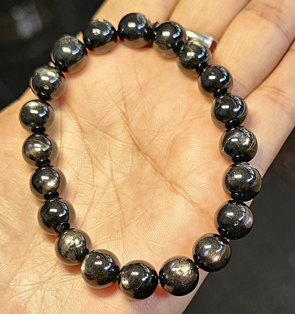 NCTヘチャンPICK[Haleine]Gemstone l Bracelet Black VA207 High Quality Hypersthene Crystal Bracelet 10mm | eBay