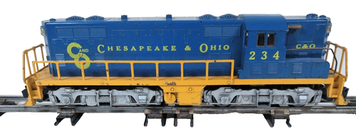 AMERICAN FLYER 234 21234 C&O DIESEL LOCOMOTIVE W/ BELL ORIGINAL 1959 RUNS WELL - Picture 2 of 18