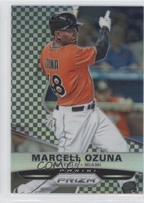 2015 Panini Prizm Black & White Checker Prizm 20/149 Marcell Ozuna #107 1j2