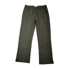 Royal Robbin  s Wide Leg Sweatpants Women's Size L Green Elastic Waist Cotton Z