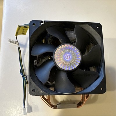 Cooler Master CPU Fan with Heatsink 4-Pin Copper Aluminum Black RRB10212PG11120 