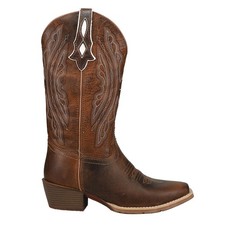 Justin Boots Rein Square Toe Pull On Cowboy  ...