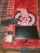 Acer chromebox cxi4 with Asus monitor, Dell keyboard, and Lenvo mouse.