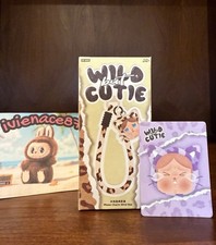 US SELLER Authentic POP MART CRYBABY Wild But Cutie Phone Charm NEON Purple