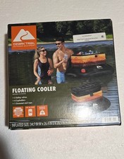 Ozark Trail Inflatable Floating Cooler With 4 Cup Holders 90 lb Holds 36 Cans