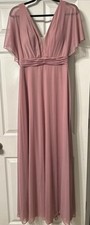 AZAZIE TIARA BRIDESMAID/MOTHER OF BRIDE DRESS, VINTAGE MAUVE A10 AZ6410603 NWT