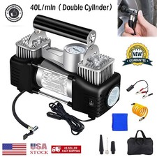 Heavy Duty Portable Air Compressor Car Tire Inflator Electric Pump Auto 12V