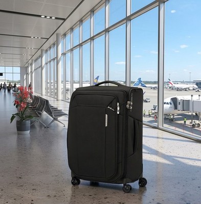 SAMSONITE Weichgepäck-Trolley RESPARK exp 67cm EXP Ozone Black 4 Rollen TSA
