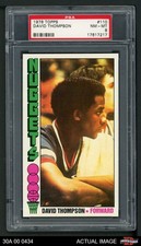 1976 Topps #110 David Thompson Nuggets North Carolina St PSA 8 - NM/MT