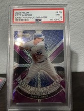 2021 Panini Prizm Pete Alonso Illumination Purple Shimmer /7 PSA 9 SSP Mets