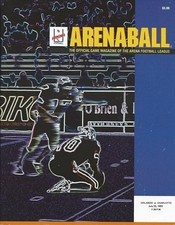ArenaBall AFL Official Game Program Orlando Program Cover On 12x8in Metal Sign