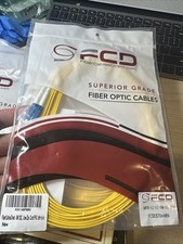 FiberCablesDirect 5M OS2 LC to LC Fiber Patch Cable Duplex 50/125 10GB SM-DX