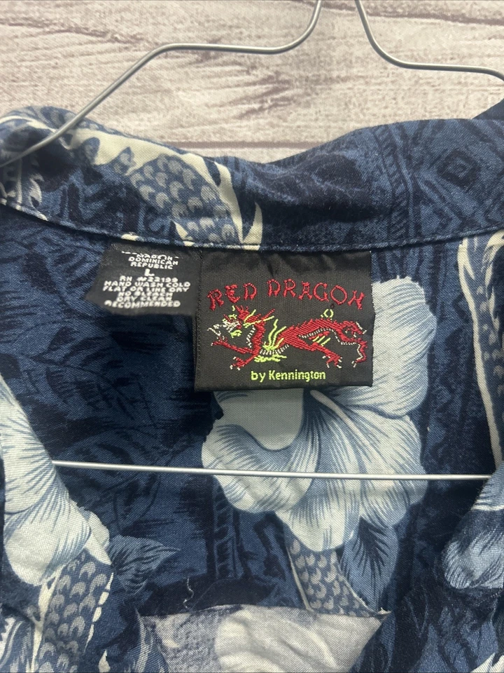 Camisa Cuello Dragón Rojo L Foto 2 de 3