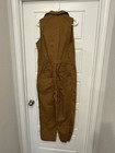Gap Women's Brown Sleeveless Collared Zip Jumpsuit Straight Leg Pockets Size 10 — photo 6