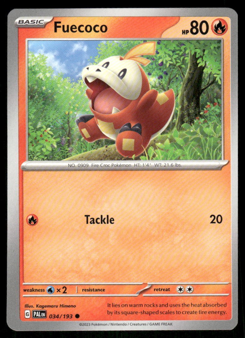 Fuecoco 034/193 - Paldea Evolved - Common NM