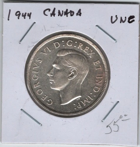 Canada, 1944 Half Dollar, Uncirculated