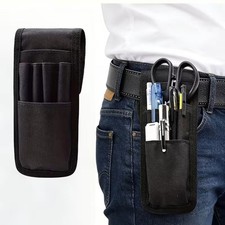 2pcs Nylon Mini Tool Pouch 6-Pocket Lightweight Small Tool Belt Pouches For Work