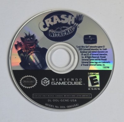 Crash Nitro Kart (Nintendo GameCube) Authentic Disc - Tested & Working - Canada