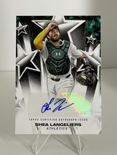 2025 Topps Shea Langeliers Baseball Stars Rookie Auto Oakland Athletics RC