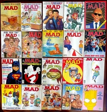 20 MADS from 1985 to 1990!  Up to VF+! Huge Mad Magazine Lot!  Classics!