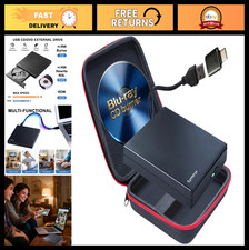 Portable External Blu-ray Drive, 3D BD-RE Player  DVD Writer for Laptop/PC