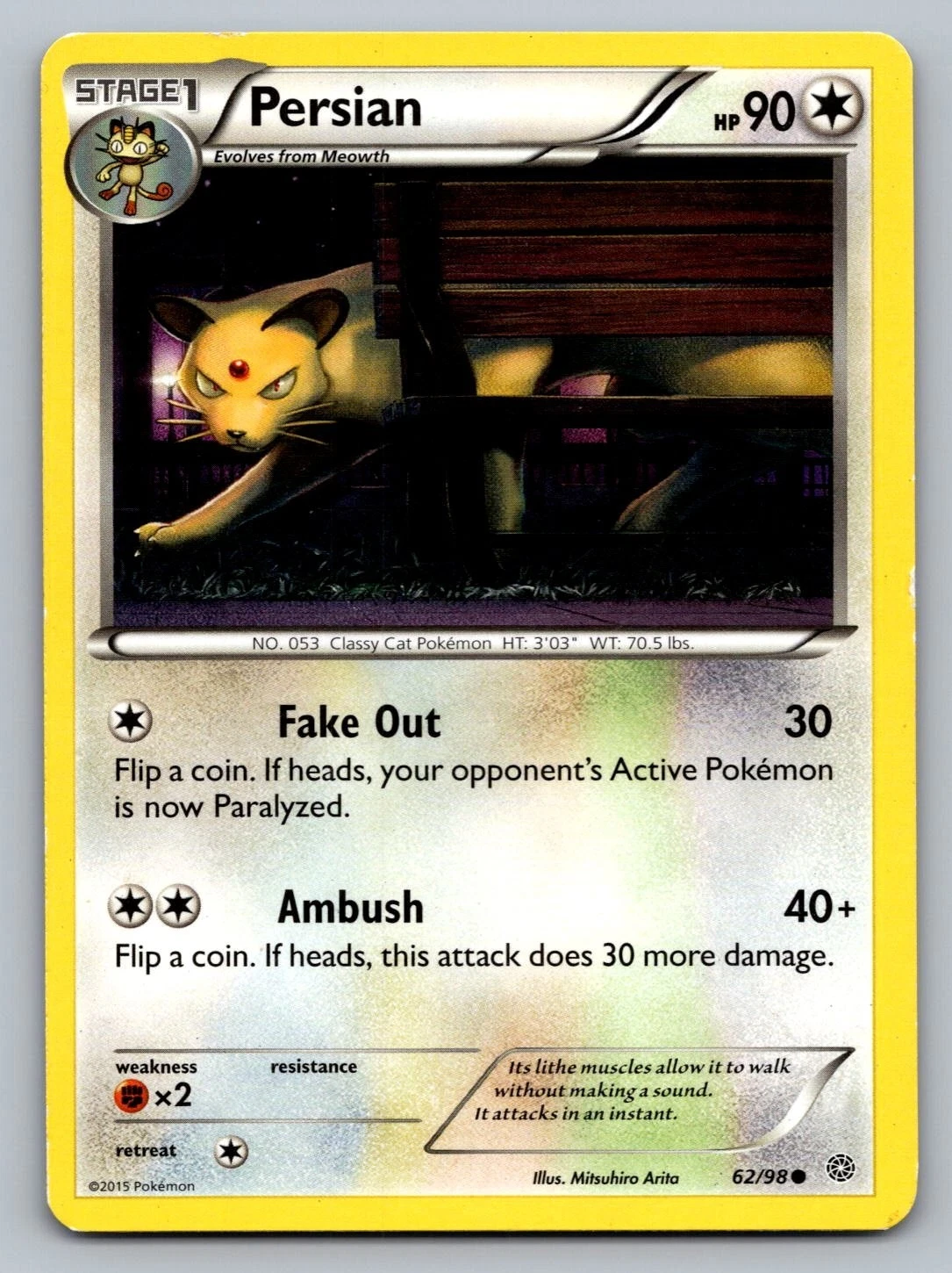 Pokemon TCG Ancient Origins Persian #62