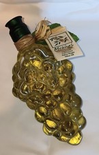 Vintage Melina's Extra Virgin Olive Oil Grape Bottle from Italy 7oz sealed