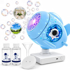 Bubble Machine for Kids, Rechargeable 30000 Bubbles Maker Blower with 360