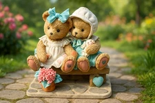 Cherished Teddies “Tracie & Nicole” Side By Side With Friends 915723 w/ Box