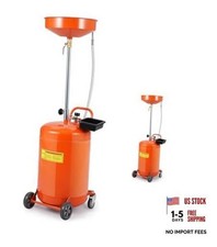 20 Gallon Waste Oil Drain Tank, Portable Air Operated Drainer With Orange
