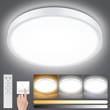 Dimmable LED Ceiling Light Panel with Remote Control 18W 1500LM 3000K 6000K