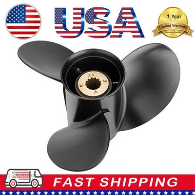 Outboard Propeller 10 3/4 X 12''Pitch For Mercury 25-70HP 13 Spline 10.75x12P RH