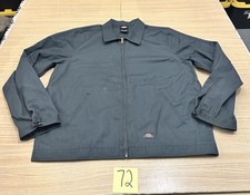 Dickies Eisenhower Mechanic Work Full Zip GRAY Long Sleeve Jacket Men's XLT