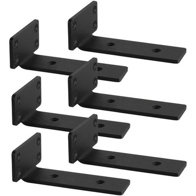 Regalhalterung Schwerlastwinkel Konsole schwarz 15cm 6er Set stabiles DIY