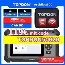 2026 TOPDON ArtiDiag500 auto OBD2 dispositivo diagnostico 6 servizi 4 sistema WIFI tedesco