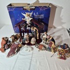 Christmas Nativity Kirkland Signature 13 Piece Porcelain Set With Wood Creche