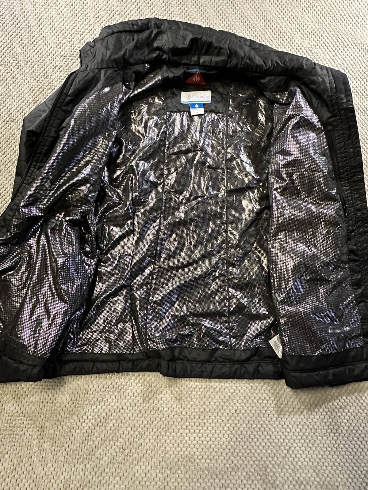 Columbia Omniheat Ladies Thermal Quilted Jacket Small Black image 4