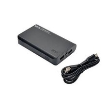 Tripp Lite Black 10000 mAh Portable Dual-Port Mobile Power Bank UPB-10K0-2U