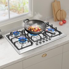 Estufa de Gas 5 Quemadores Estufa de Gas Incorporada Superior NG/LPG Cocina Cocina Cocina Nueva