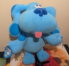 Vintage 1997 Blues Clues Sing Along Blue 12 Plush Dog Toy Fisher Price TYCO