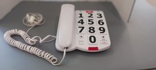 Corded Big Button Phone for Seniors Hearing Impared Wired Large Number Landline.