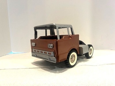 Jouet Ancien Structo N°61 – Camion Grain Avec Remorque – Orange – 1950