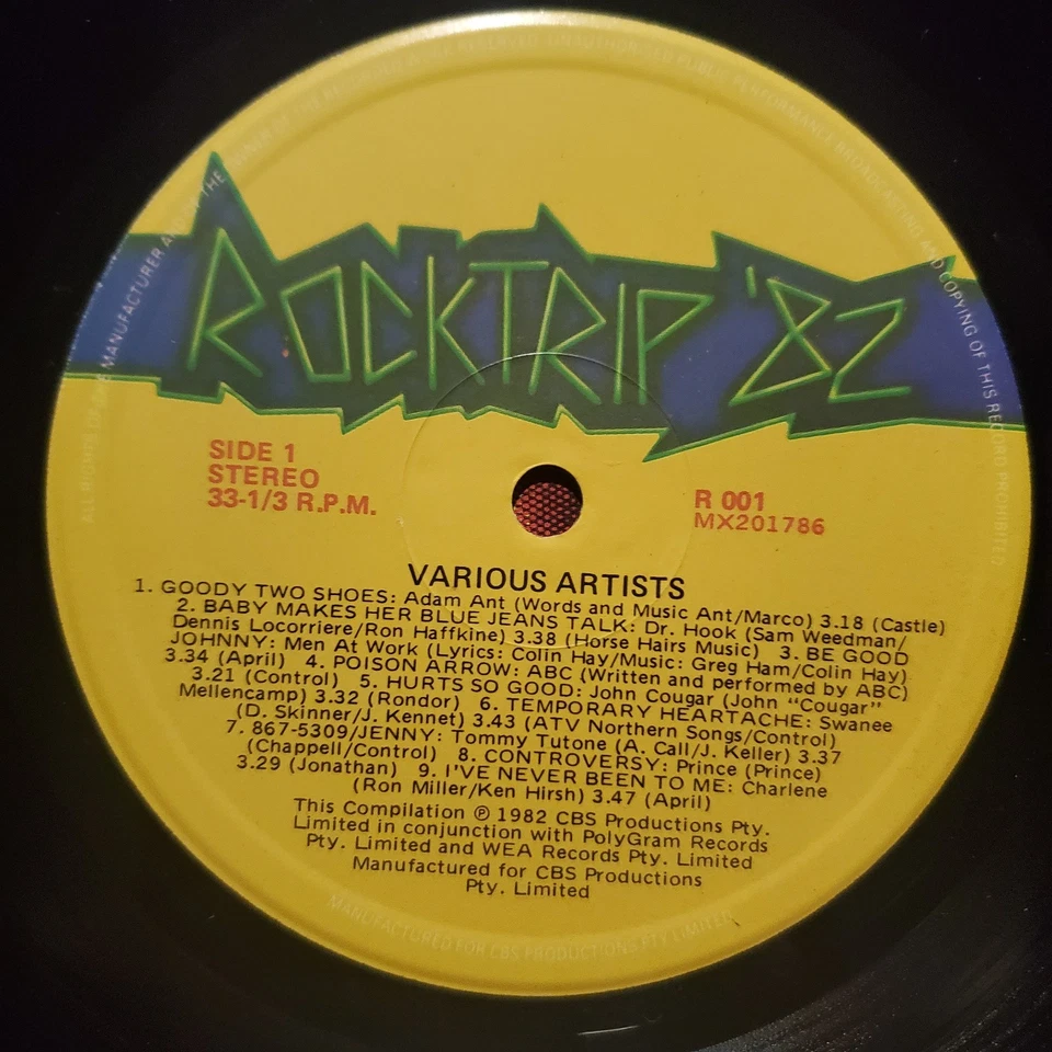 Rocktrip '82 - CBS Compilation -1982 Aus release - EX/EX - Image 3 of 4
