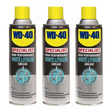 WD-40 3 X 400ml White Lithium Grease Wide Nozzle 400ml can 15.95 per litre