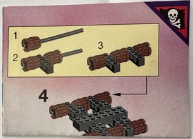 Lego System 6261 Pirates Raft Raiders Ironhooks Escape Instruction Manual Only!!